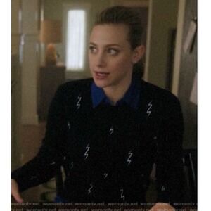 Equipment Shirley Lightning-Bolt Cashmere Sweater ASO izombie Riverdale Small P